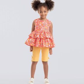 Simplicity Sewing Pattern S9154 - Children's Dress, Top, Tunic & Leggings, Size: A (3-4-5-6-7-8)