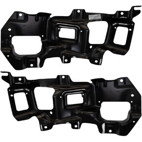 TRQ Front Bumper Bracket Set Compatible with 2014-2015 GMC Sierra 1500