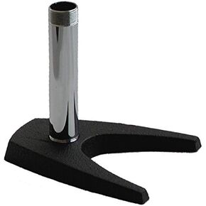Audio2000'S AST4211 Desktop Microphone Stand with Cast-Iron U-Shaped Base