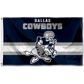 Cowboys Throwback Vintage Retro 3x5 Banner Flag