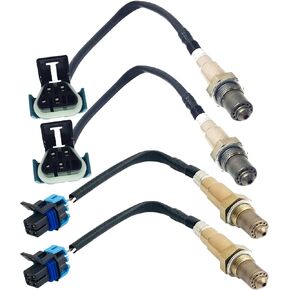 2 Pairs Upstream and Downstream Oxygen Sensors Compatible with Chevy 2010 2011 Camaro 3.6L Auto Manual Trans, Compatible with Cadillac Cts 3.6L 4Pcs O2 Sensors