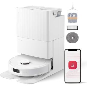 roborock Qrevo Pro Robot Vacuum and Mop with FlexiArm Design Edge Mopping, Dynamic Hot Water Mop Washing and Auto Mop Drying, Intelligent Dirt Detection, 7,000 Pa Suction