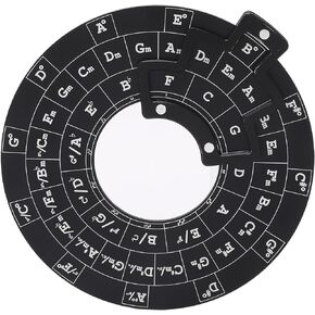 Aluminum Alloy Melody Chord Tool Circle of Fifths Wheel Music Theory Educational Accessor for Staff Learning