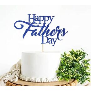 Happy Father's Day Cake Topper The Man The Myth The Legend Cake Topper ,Dad Birthday ,Father to Be Cake Decor,Happy Farther's Day Party(Blue Dad), SG-N442