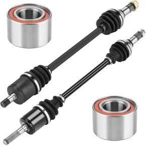 Front Left or Right CV Axle & Wheel Bearing Kit for Can Am Defender HD5 / HD8 / HD9 / HD10 DPS XT MAX 2017 2018 2019 2020 2021, 2 CV Axles and 2 Wheel Bearings