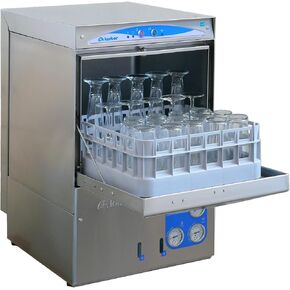 Eurodib DSP3 Lamber High Temperature Rack Undercounter Commercial Glass Washer, 30 Racks/Hr, Stainless Steel, 16" x 16" Rack Size, 208-240v, 15A, Silver in Saudi Arabia