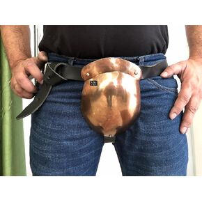 Medieval SCA Steel Groin Buhurt Fighter Crotch Protector 15th Century Codpiece for Men's