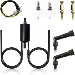 Ignition Coil Spark Plug and Cap For Honda CB250 1979-1981 CB400 1978 CM400 1979-1981 CM450 1982-1983 Hawk 400 CB400 1978-1982 Hawk CB450T 1982 Nighthawk CB450SC 1982-1985 30530-447-003 30530-413-003