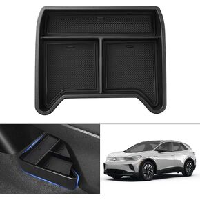 Autorder Center Console Organizer for 2021 2022 2023 2024 Volkswagen ID.4 VW ID4 Accessories Center Console Bottom Insert Tray Door Side Storage Box Handle Pocket 5PCS