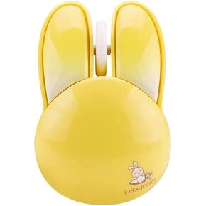 Wireless Mouse Cute Pink Mouse Kawaii Bunny Shape Rabbit Design Portable Silent Lightweight Quiet Cordless USB Optical Cordless Mice for PC Laptop Computer Mac MacBook Pro Desktop HP Kids Girls Gift
