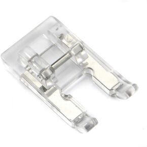 ZIGZAGSTORM 5mm Clear Open Toe Satin Stitch Presser Foot for All Low Shank Snap-On Singer, Brother, Babylock,Euro-Pro,Janome,Kenmore,White,Juki,New Home,Simplicity,Elna Sewing Machine