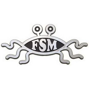 Flying Spaghetti Monster Car Emblem