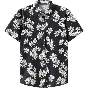KYKU Womens Button Down Hawaiian Shirt Casual Fashion Shirts Summer Blouses in Saudi Arabia