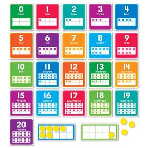 Scholastic 0-20 Numbers Set Bulletin Board Set, 43/Set (SC-834492)