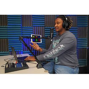 Rockville R-BOOM 34 34" Easy-Adjust Boom Arm Studio Podcast Mic Stand+Desk Clamp