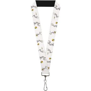 Lanyard Pixar Luxo Jr Lamp and Ball Scenes White