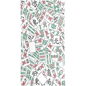 Mahjong Chiffon Scarf Fashion Lightweight Silk Long Scarf Shawl Wraps for Women Ladies