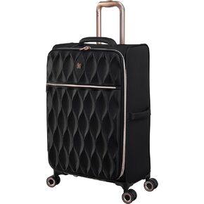 it luggage Enliven 27" Softside Checked 8 Wheel Expander Spinner, Black