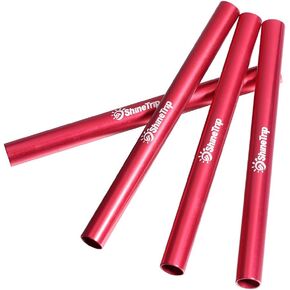 4pcs Tent Pole Repair Tube Aluminium Alloy Camping Tent Pole Repair Splint Tool for Diameter 7.9 8.5mm Tent Pole
