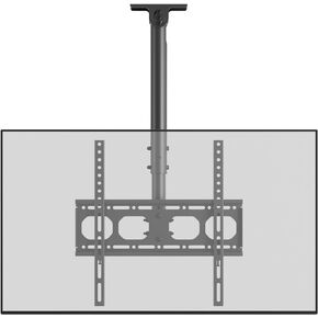 Ceiling TV Mount for Most 24-65 inch LCD LED OLED Flat Screen TVs, Hanging Adjustable Ceiling TV Bracket Supports 360° Rotation, TV Wall Mount Bracket Hold up to 88 lbs, Max VESA 400x400mm