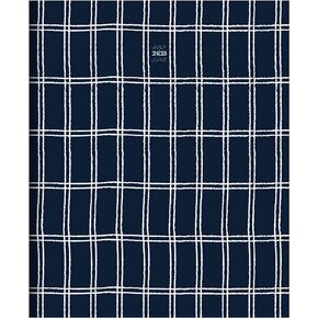 TF PUBLISHING July 2024 - June 2025 Navy Grid Large Monthly Planner - 2 Page Spreads With Extra Large Calendar Grids and Planning Prompts - 12 Month Academic Planner 2024-2025 - 9 in x 11 in