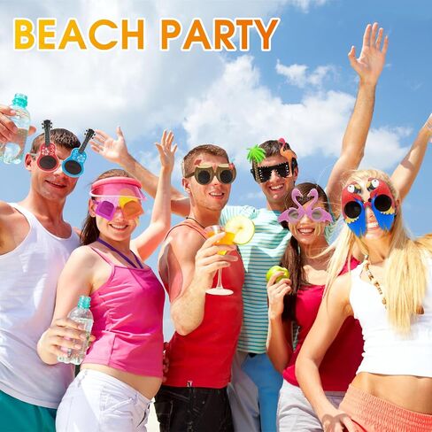 Funny Novelty Sunglasses - Tropical Hawaiian Luau Party Glasses Accessories - for a Silly Fun and Festive Look in Saudi Arabia