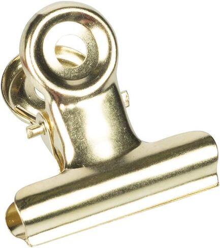 JAM PAPER Metal Bulldog Clips - Small - 22mm - Gold - 25/Pack in Saudi Arabia