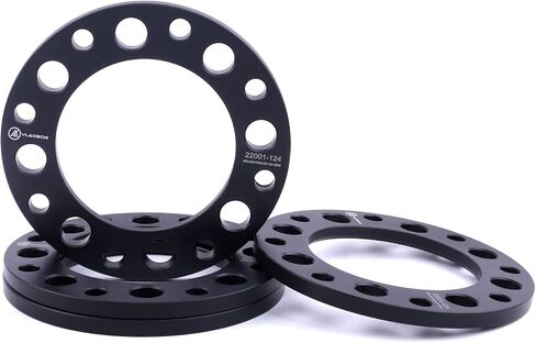 VLAOSCHI Black 8 Lug 8x200 8x210 Wheel Spacers 1/2 Inch Compatible with Chevy-GMC-Ford-Ram 2011-2023 Silverado/Sierra Dually 3500 HD | 2005-2023 F350 Dually | 2019-2023 RAM-3500 Dually - Pack of 2 in Kuwait