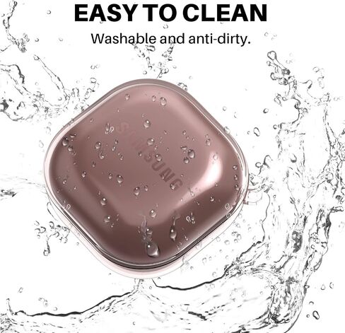 Clear Case Compatible with Samsung Galaxy Buds FE Case 2023 / Galaxy Buds 2 Pro Case 2022 / Galaxy Buds 2 Case/Galaxy Buds Pro Case/Galaxy Buds Live Case (Clear Black) in Saudi Arabia