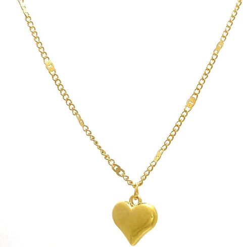 Cute Heart Necklace 14K Gold Plated Tiny Heart Pendant Choker Necklaces Small Gold Love Heart Chain Necklace for Women Dainty Gold Jewelry Gifts for Women Teen Girls in Saudi Arabia