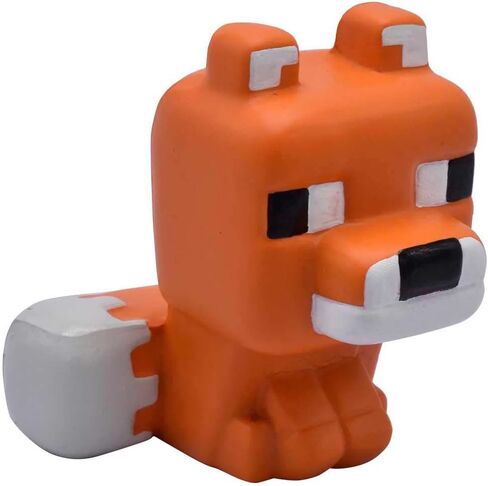 Minecraft Fox Mega SquishMe Series 3 - Perfect for Party Favors, Classroom Prizes, Stress Relief Toys, Fidget and Treasure Boxes - Minecraft Figures, Squishy Animals & Small Toys in Saudi Arabia
