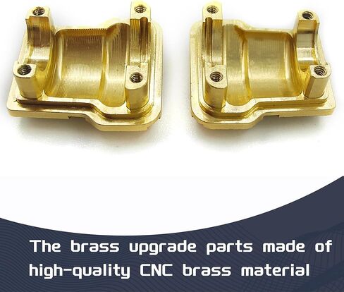 النحاس فرق غطاء 2 قطعة الجبهة الخلفية المحور الإسكان الحال بالنسبة 1/18 RC الزاحف سيارة TRX4M ترقية أجزاء in Kuwait