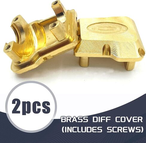 النحاس فرق غطاء 2 قطعة الجبهة الخلفية المحور الإسكان الحال بالنسبة 1/18 RC الزاحف سيارة TRX4M ترقية أجزاء in Kuwait