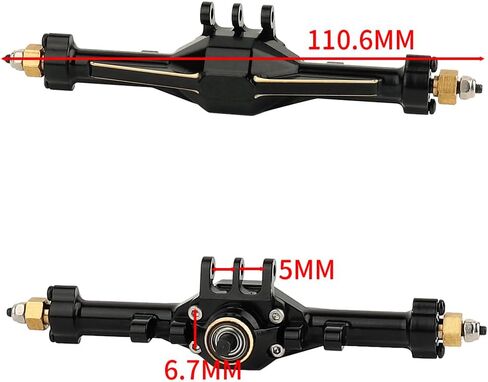 مجموعة كاملة لمحور RC الأمامي والخلفي من النحاس الثقيل TRX4M لـ 1/18 RC الزاحف TRX4-M برونكو ديفيندر قطع ترقية معدنية in Kuwait