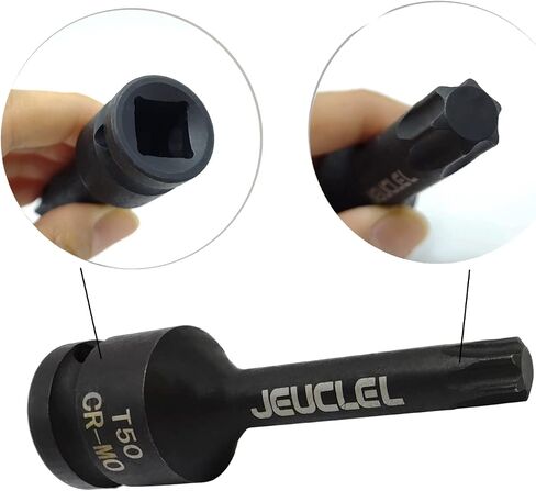 T70 Torx Star 6 Point Impact Bit Socket, T70 1/2-Inch Square Drive 3-Inch Long Torx Socket, Cr-Mo Steel Lengthen Screwdriver Socket Adapter Tool in Saudi Arabia