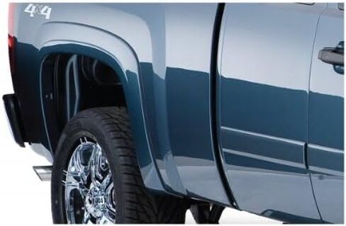 Bushwacker OE Style Factory Front & Rear Fender Flares | 4-Piece Set, Black, Smooth Finish | 40941-02 | Fits 2007-2013 Chevrolet Silverado 1500 w/ 5.8' Bed in Kuwait