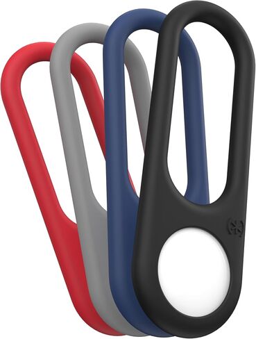 Speck Products Presidio Sililoop AirTag Holders, Assorted Colors, 4-Pack in Saudi Arabia