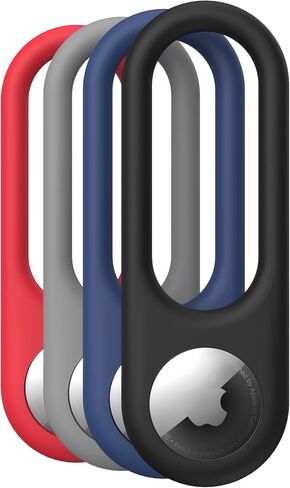 Speck Products Presidio Sililoop AirTag Holders, Assorted Colors, 4-Pack in Saudi Arabia