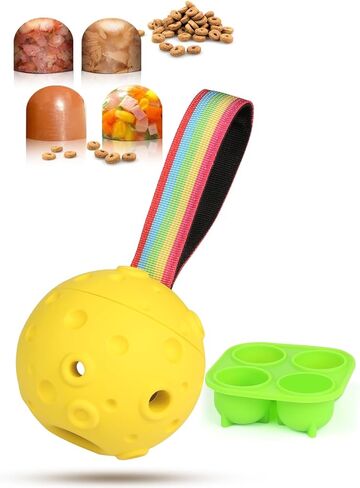 ألعاب للكلاب، لعبة كرة للكلاب، ألعاب للكلاب لإبقائها مشغولة، لعبة توزيع الحلوى للكلاب، ألعاب مطاطية قابلة للتجميد وقابلة للتعبئة، ألعاب تدريب ألغاز الجراء، لعبة ألغاز تفاعلية للكلاب (أصفر) in Kuwait