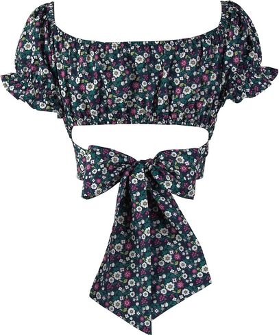 Women's Crop Tops Ruffle Short Sleeve Tie Back Off Shoulder Blouse | square neck tops for women, short sleeve crop top women, Slim Fit Tops, going out tops, summer vacation basic tops in Saudi Arabia