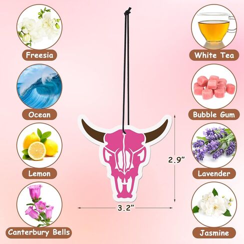 الغربية راعية البقر سيارة معطرات الهواء لطيف اكسسوارات السيارات الداخلية المعطرة هدية معلقة للنساء الفتيات Pinkk مرآة الرؤية الخلفية قلادة preppy العصرية الحلي الزخرفية الملحقات الآلية in Kuwait