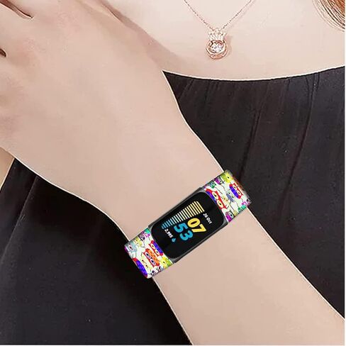 American Flag Bands for Charge 5, Soft Silicone Fashion Sport Replacement Band Compatible with Fitbit Charge 5 - American Flag in Saudi Arabia