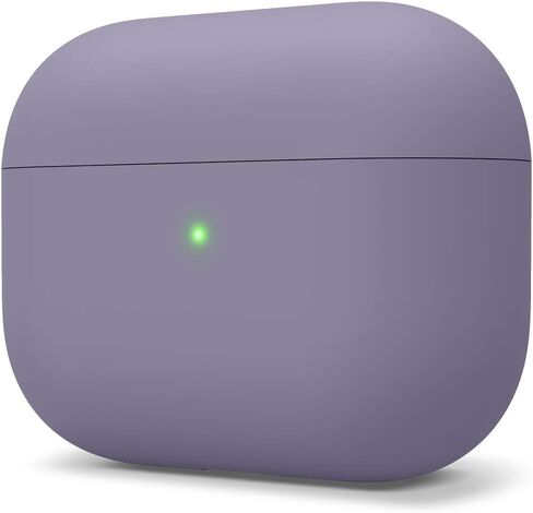 حافظة Elago من السيليكون السائل متوافقة مع غطاء حافظة AirPods Pro - حماية ثلاثية الطبقات، تصميم وقائي، يدعم الشحن اللاسلكي، ضوء LED مرئي [حجري] in Kuwait
