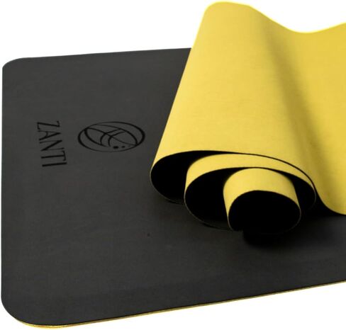 Yoga Mat Bliss - Eco Friendly Coconut Fiber Thin Travel Yoga Mat with Non Slip Grip, Large Size, Foldable and Vegan-friendly 1.5mm Foldable Yoga Mat with Carrier Bag in Saudi Arabia