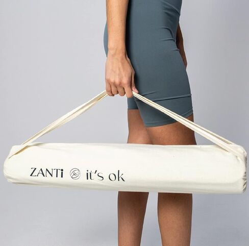 Yoga Mat Bliss - Eco Friendly Coconut Fiber Thin Travel Yoga Mat with Non Slip Grip, Large Size, Foldable and Vegan-friendly 1.5mm Foldable Yoga Mat with Carrier Bag in Saudi Arabia
