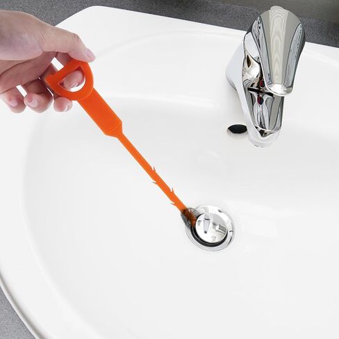 4 Pack 25 Inch Drain Clog Remover Tool, Drain Snake Plumbing Snake for Sink Tub Hair Cleaner Pipe Bathroom Bathtub Cleaner toilet sink cleaner in Saudi Arabia