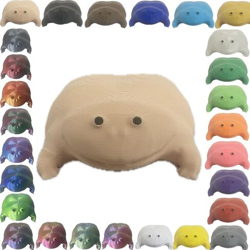 Its Wednesday My Dudes Meme Frog- 17 Diffrent Colors - Made in USA (Beige) in Saudi Arabia