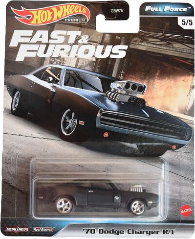 Hot Wheels '70 Dodge Charger R/T, [Black] Fast & Furious Full Force 5/5 in Saudi Arabia
