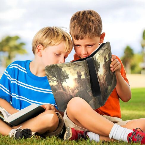 حافظة بطاقات الديناصورات ذات 4 جيوب، حامل بطاقات تداول 400 جيب مع 50 أكمام قابلة للإزالة، مجموعة بطاقات بسحاب، كتاب ألبوم بطاقات لكرة القدم وكرة السلة وألعاب البيسبول والبطاقات الرياضية in Kuwait