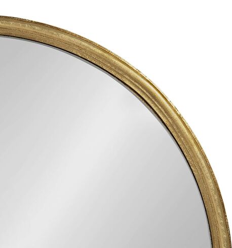 Kate and Laurel Caskill Modern Oval Mirror, 18" x 24", Black, Capsule-Shaped Accent Mirror for Entryway, Living Room, or Bathroom in Saudi Arabia